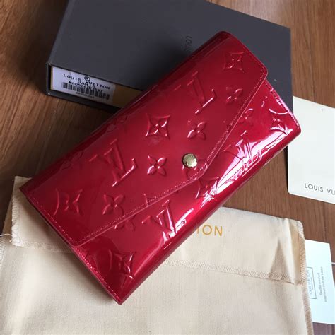 louis vuitton patent leather wallet